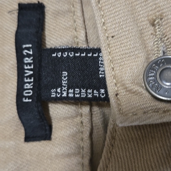 NWT Forever 21 Khaki Women's Cargo Pants - Picture 5 of 6